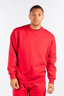 NWT CityLab Red Fleece Crewneck Pullover Sweatshirt 3XL